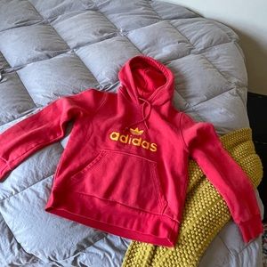 ADIDAS red cropped sweatshirt so cute